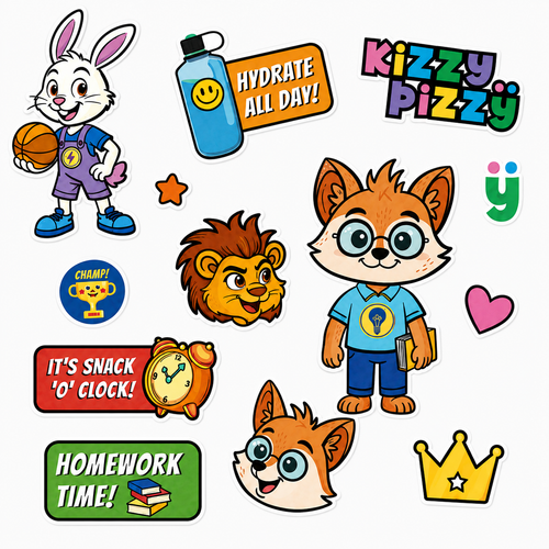 Kizzoe Surprise Sticker Sheet