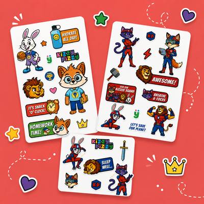 Kizzoe Surprise Sticker Sheet
